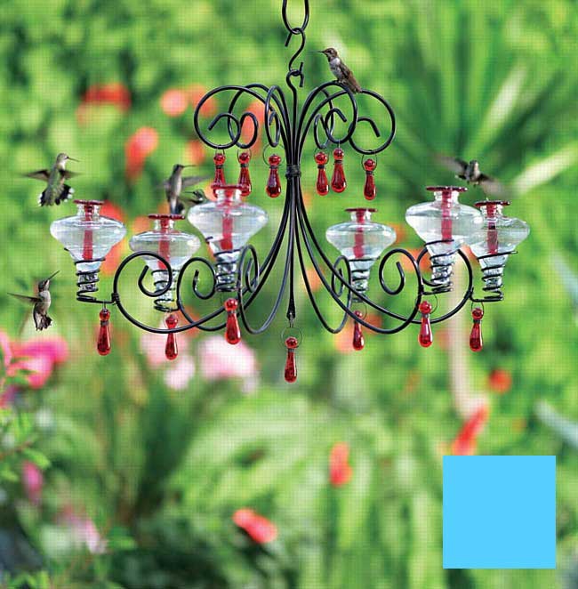 Mini Blossom Grand Chandelier Hummingbird Feeder - Yard Envy