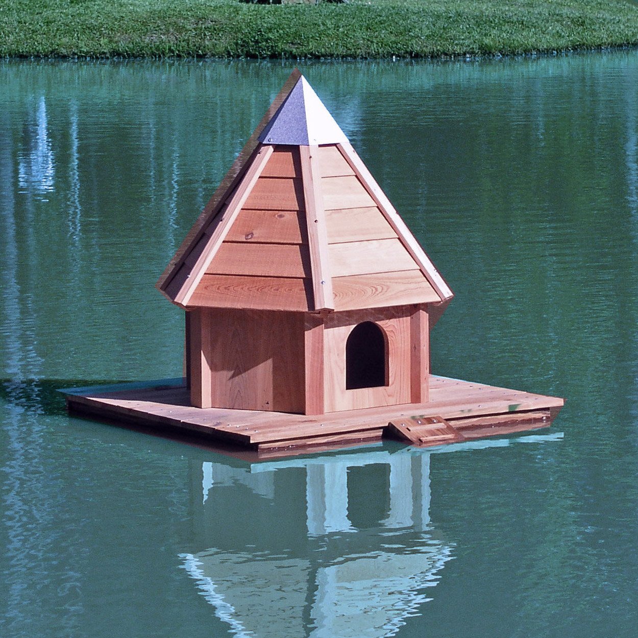 Aqua Duck Floating Bird House - Yard Envy