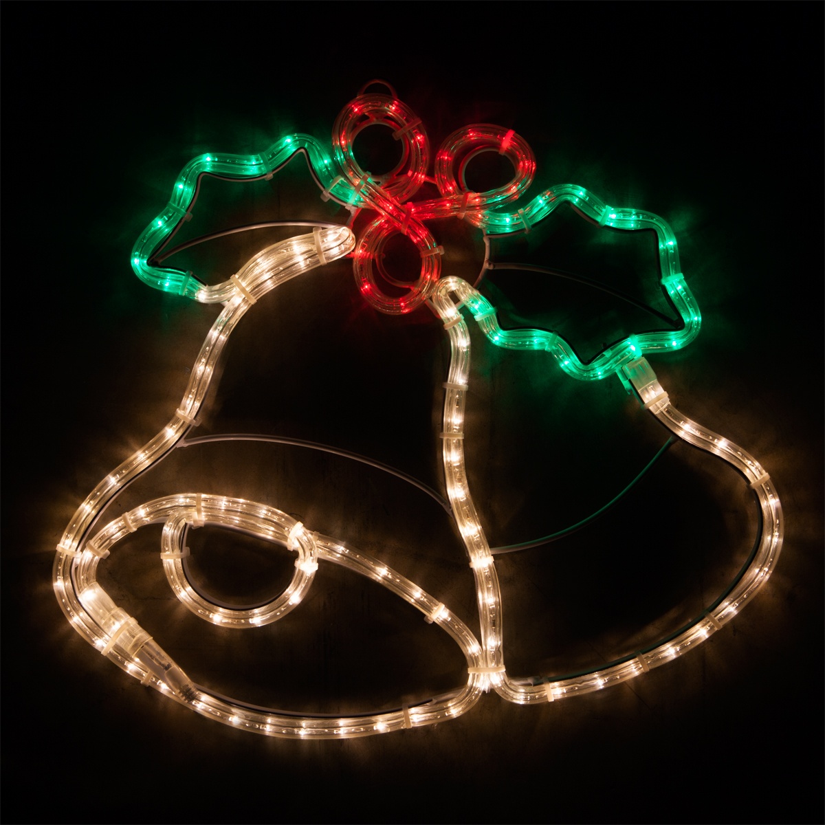 LED Christmas Bells with Holly Yard Envy