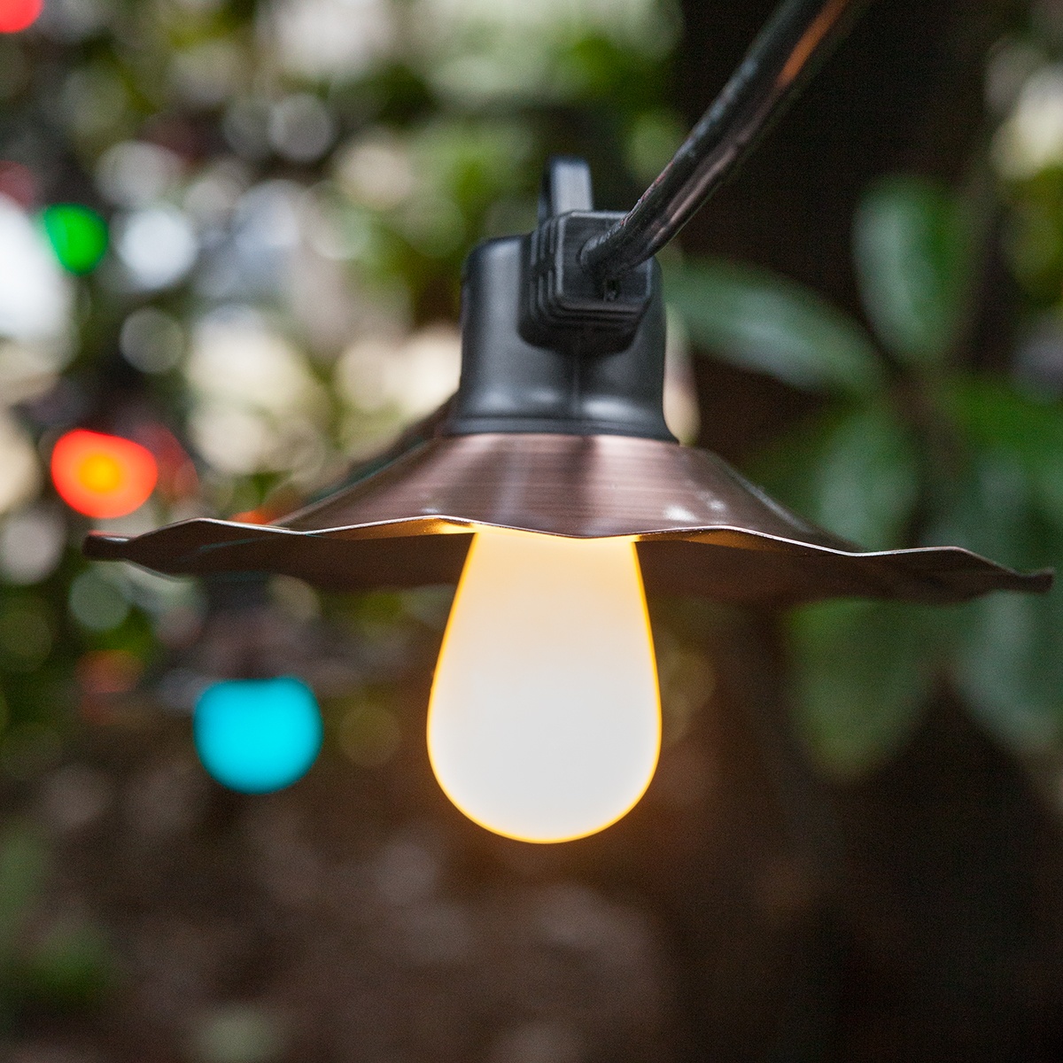 Wooden hanging lights