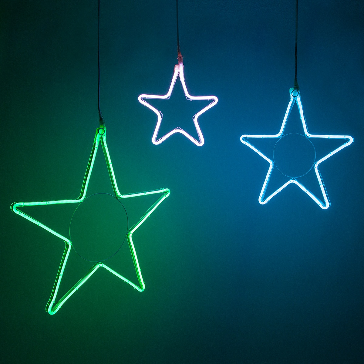 RGB LED Multifunction Flexible Hanging Star Light - Yard Envy