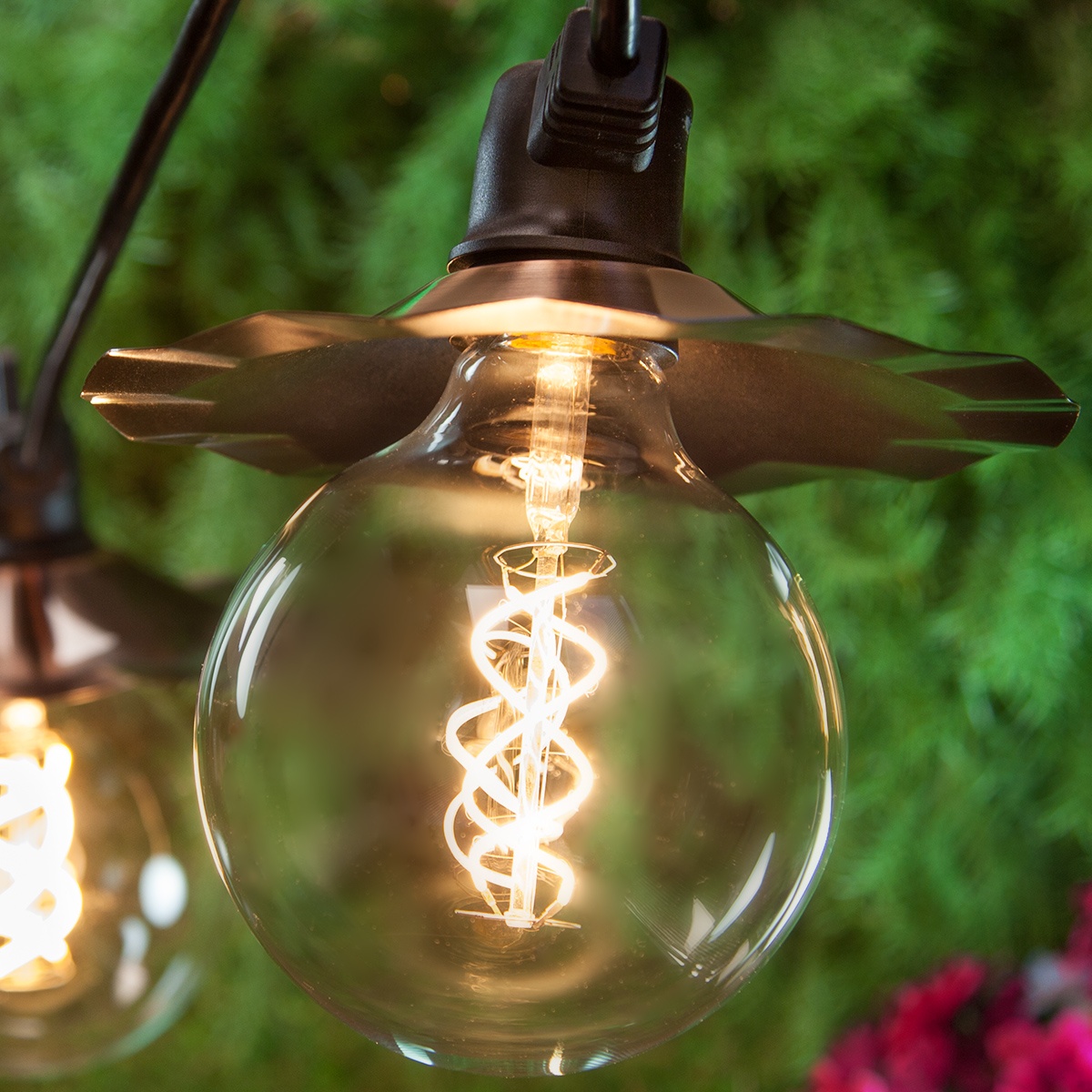 Cafe String Light Set Warm White G125 Flexfilament Tm Glass Led