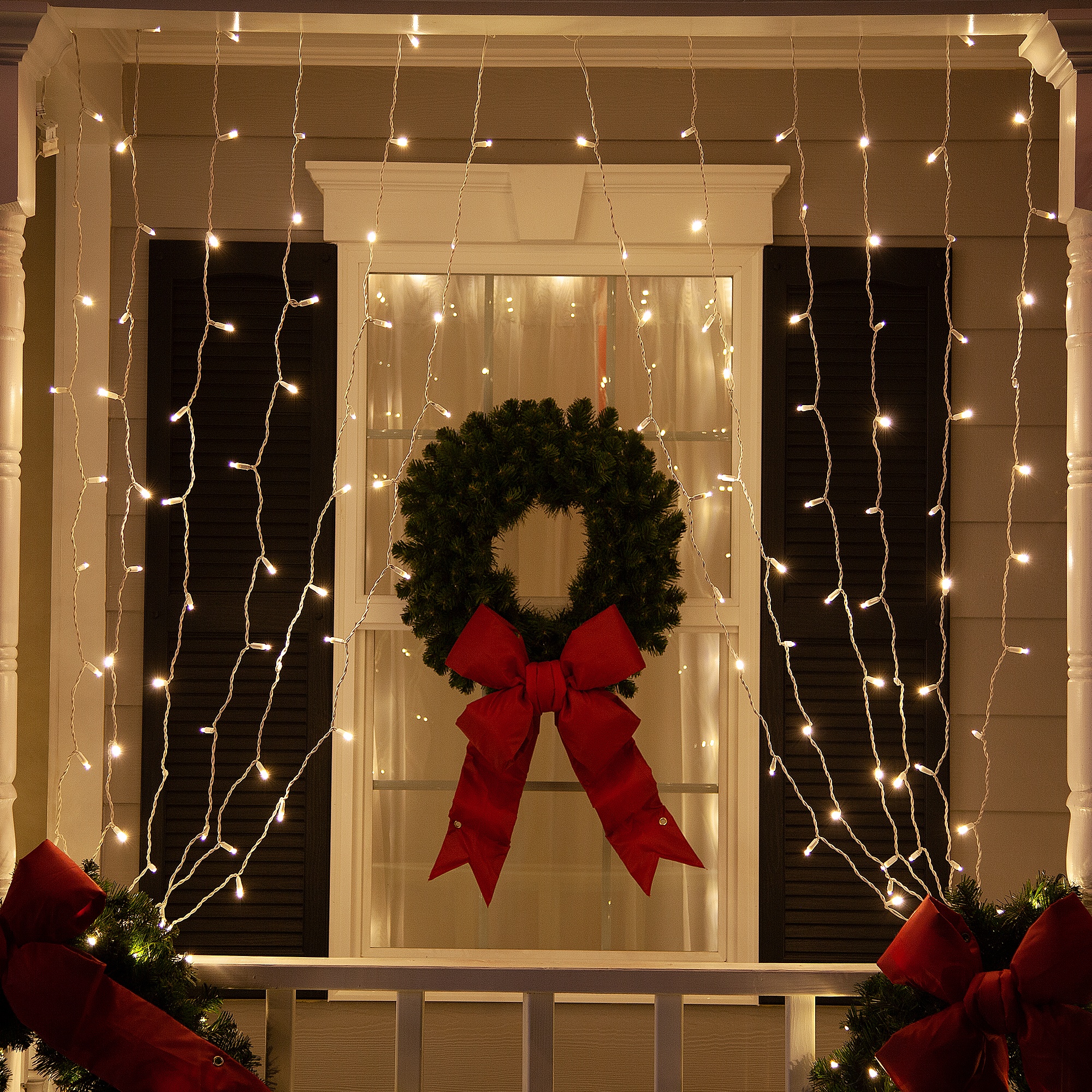 Led Curtain Lights 66 72 Drops Warm White 5mm Lights