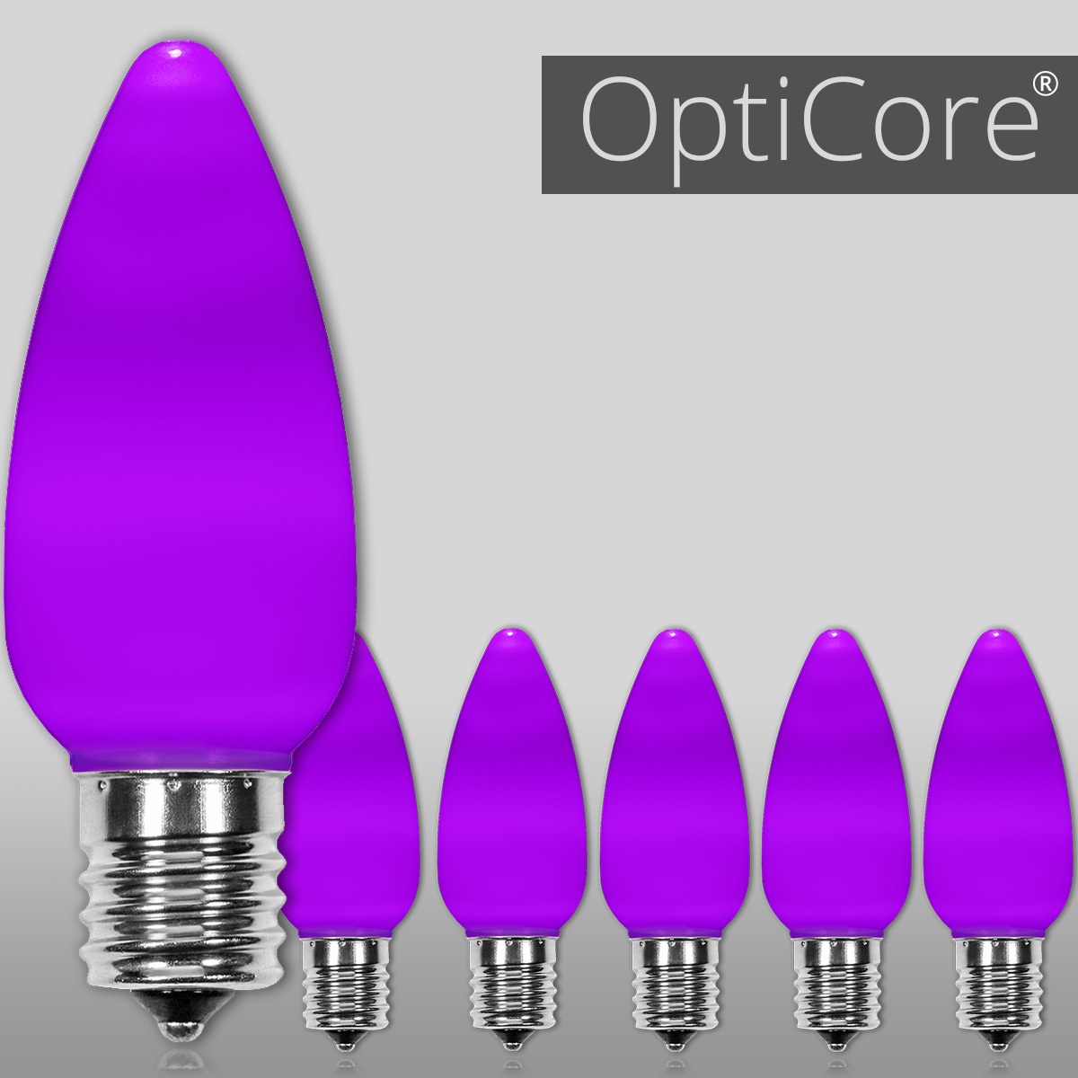 C9 Smooth Opticore ® Led Light Bulbs Purple Yard Envy