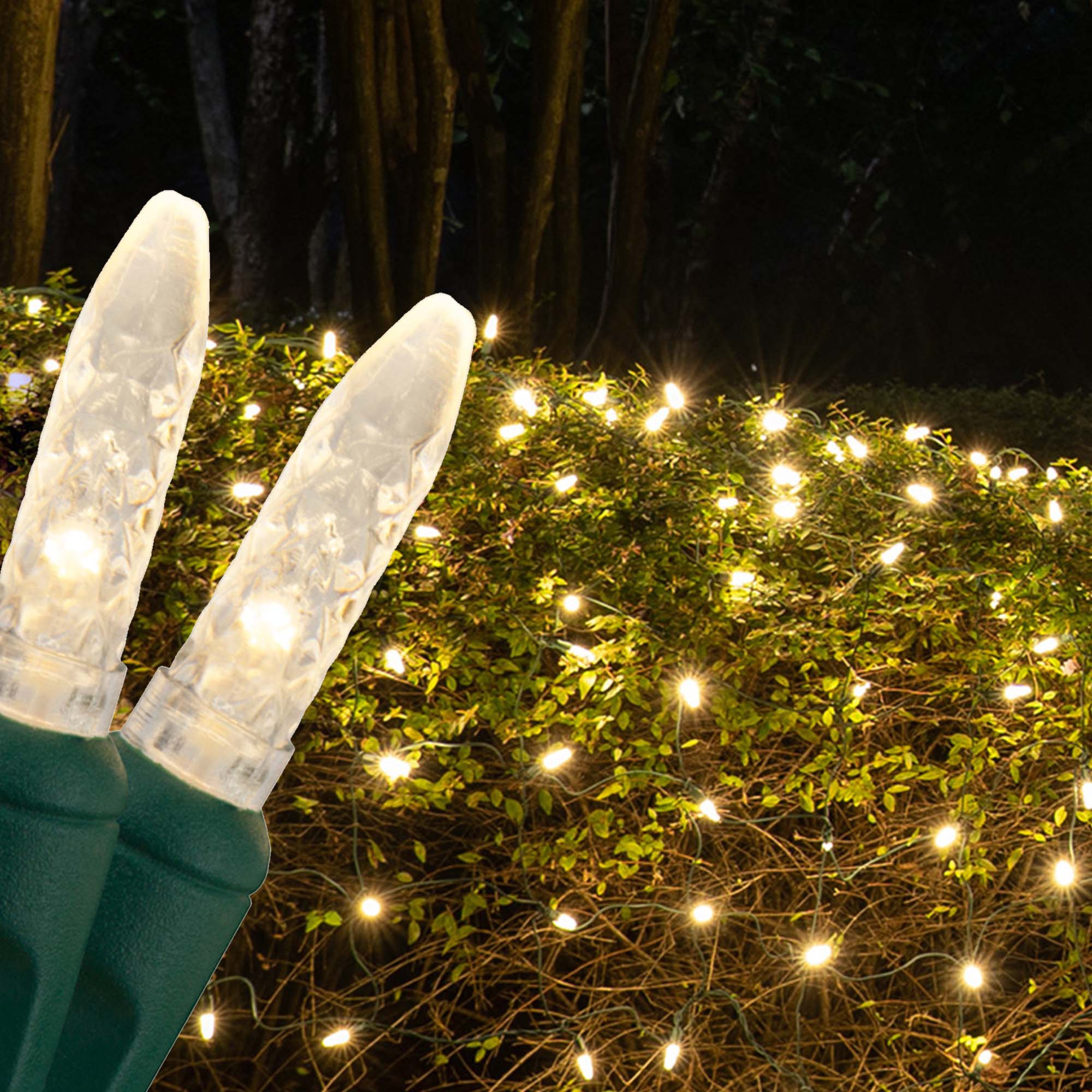 icicle covers WARM WHITE LED CHRISTMAS LIGHTS 10 STRINGS M5 size 