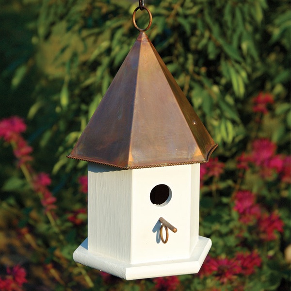 Copper Top Bird Houses - Yard Envy