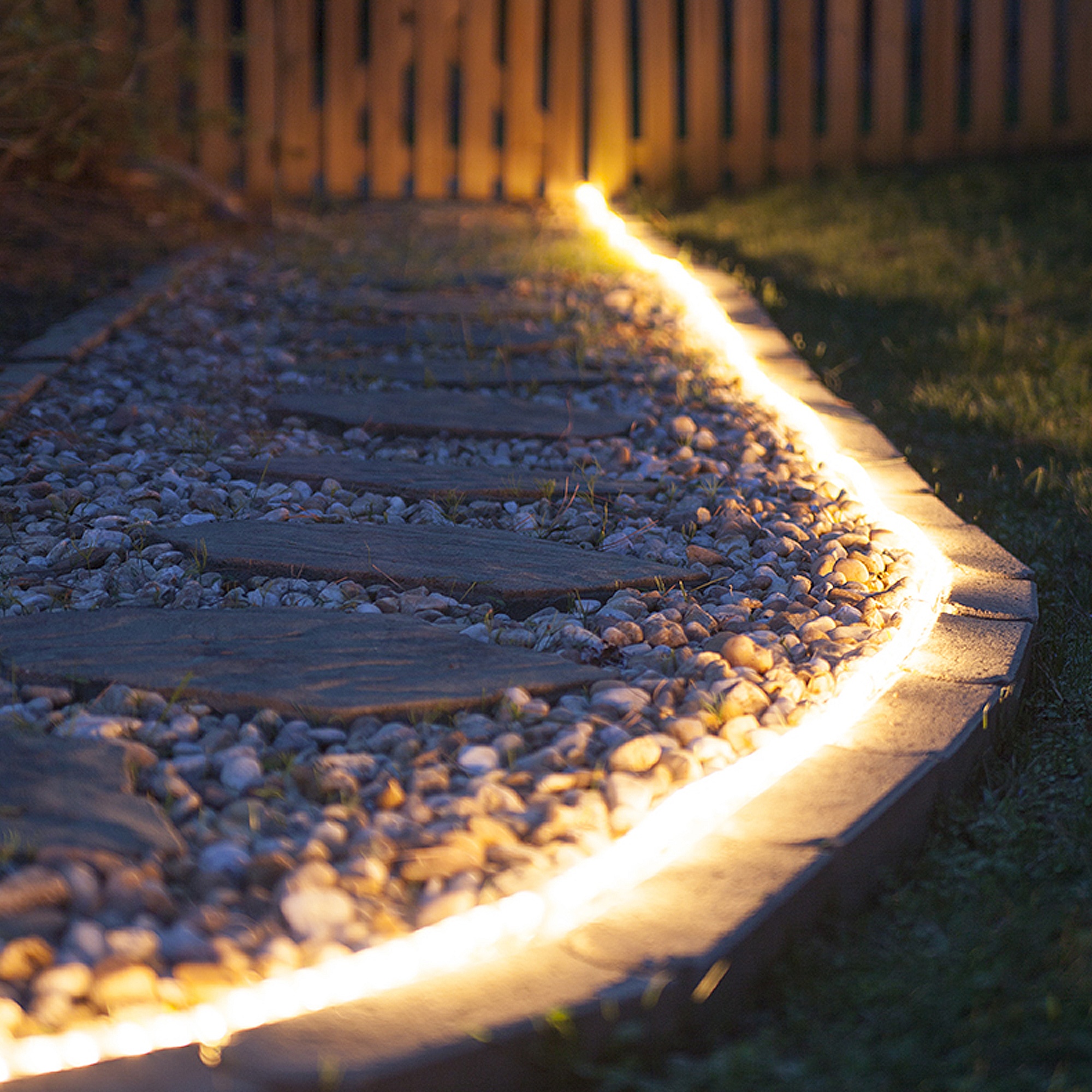 Rope Light Ideas for DIY Outdoor Lighting   Yard Envy